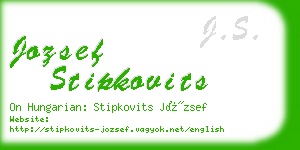 jozsef stipkovits business card